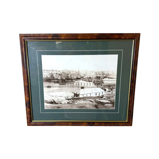 Mort’s Dock, Balmain, NSW, c. 1890 — Framed Black-and-White Photographic Print