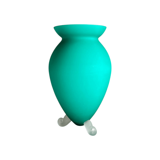 Murano Satin Glass Vase, Italy c.1980s