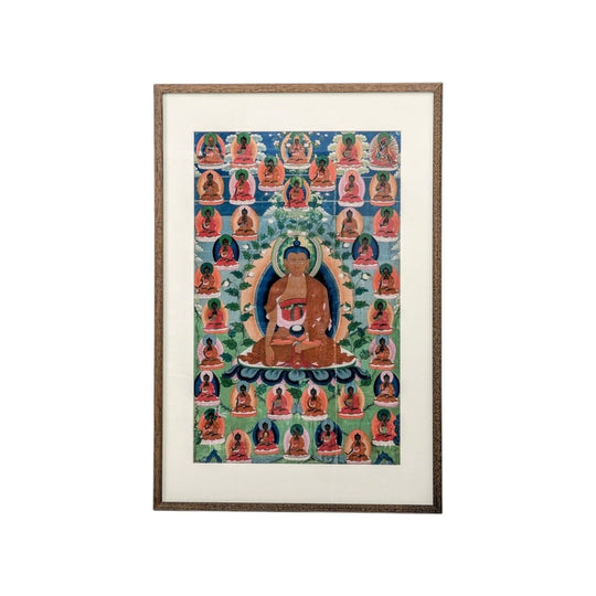 Museum-Quality 18th Century Tibetan Thangka Painting of Buddha Shakyamuni