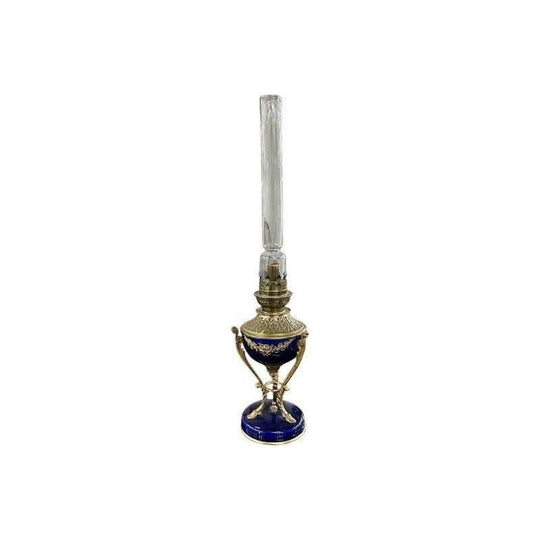Museum quality French Napoleon III oil lamp c.1860
