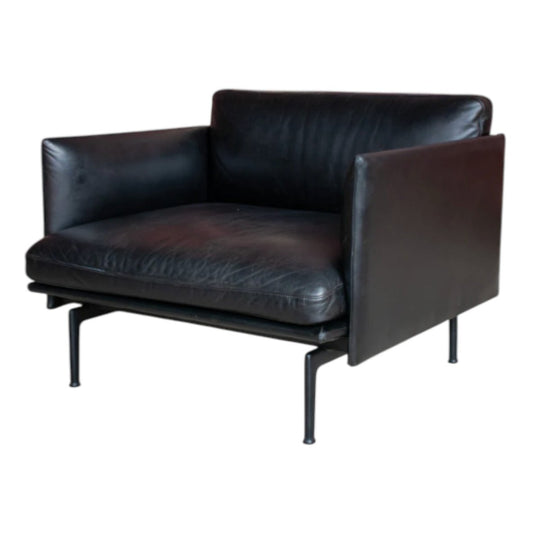 Muuto Outline Chair — Anderssen & Voll in Black Leather