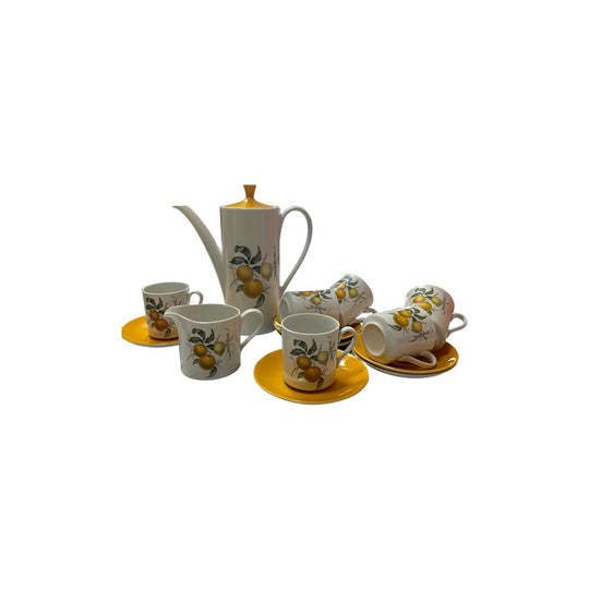 Myott 'Bittersweet' L795 Coffee Set x 6 cups and saucers