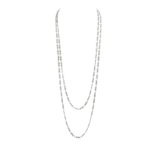 19th Century French Silver Guard Chain