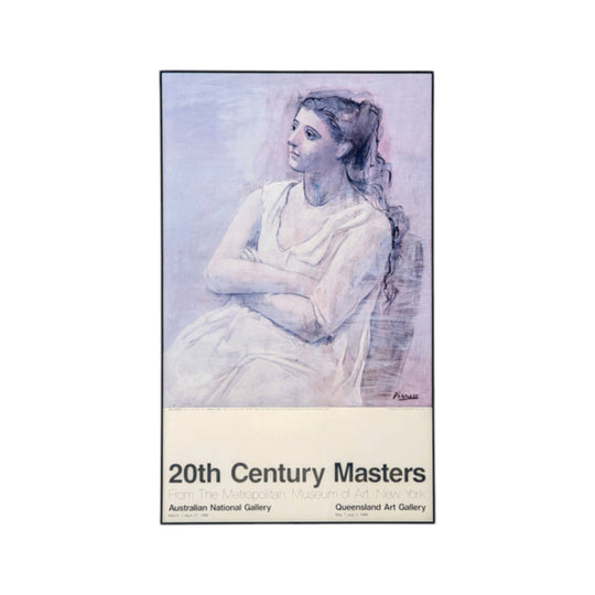 Picasso 20th Century Masters MET Exhibition Poster 1986
