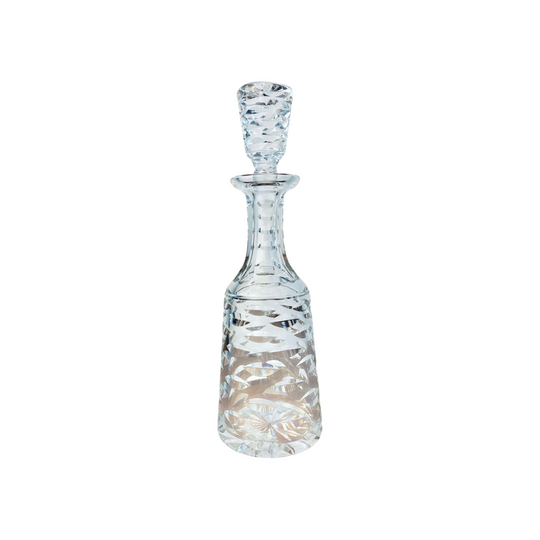 Signed Waterford Crystal Kathleen Decanter, Irish Lead Crystal Stoppered Carafe 35cm