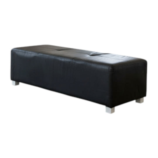 Contemporary Leather Gallery Bench