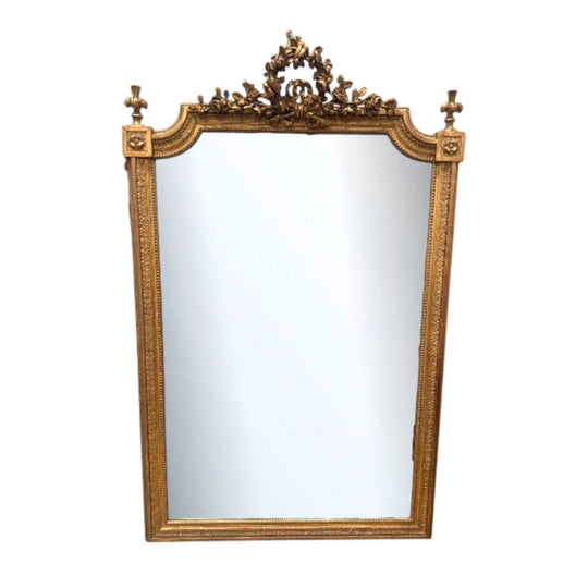 Napoleon III Era Large French Gilt Mirror