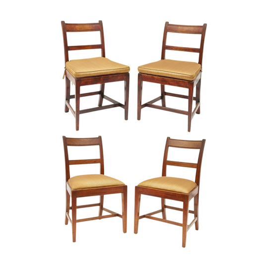 Two Pairs of Georgian Mahogany Side Chairs c.1820
