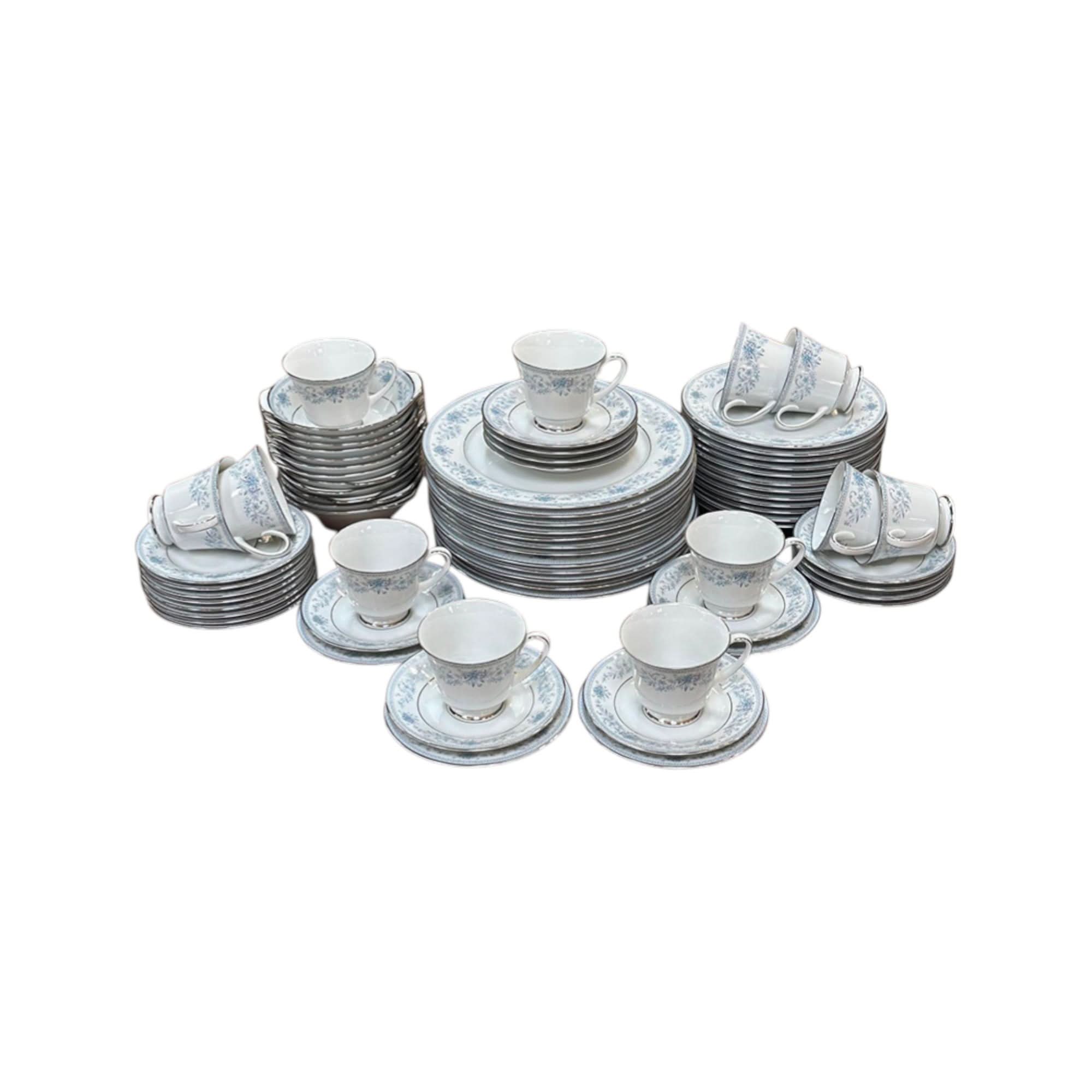 Noritake Blue Hill dinner set for 12 | Bazaa | Designer, Vintage and Antique Furniture