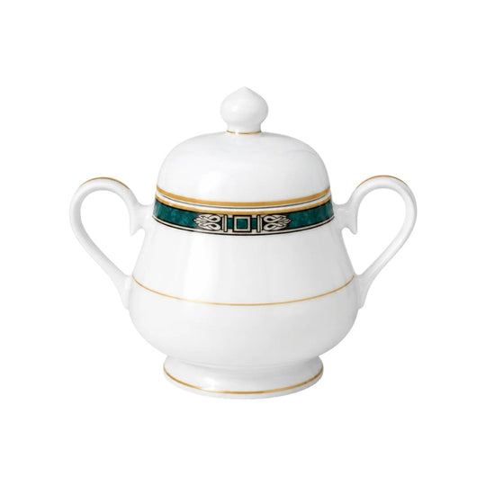 Noritake Legendary Green Sugar Bowl with Lid