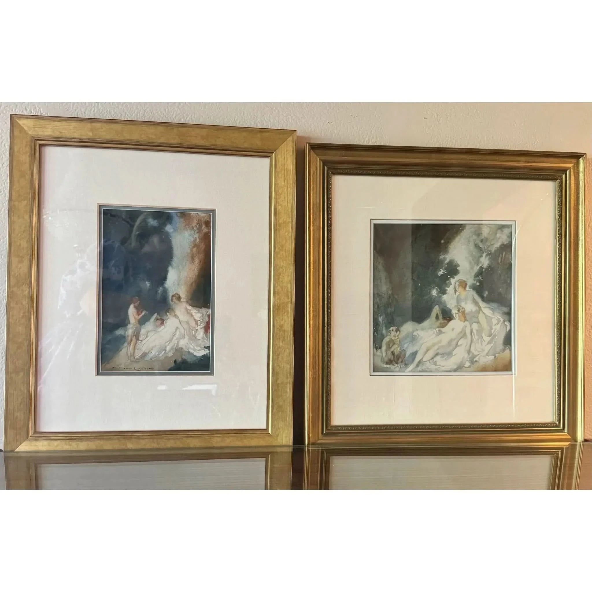 Norman Lindsay Painting (pre sketch) original | Bazaa | Designer, Vintage and Antique Furniture