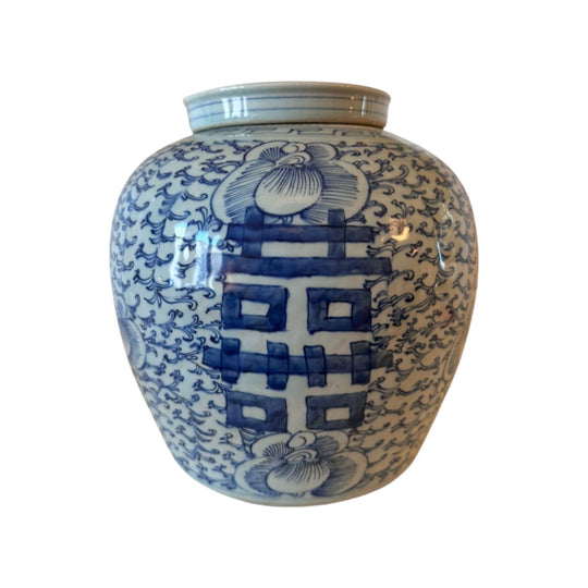 Ginger Jar Blue White Porcelain Large Decorative Vase Hamptons Style