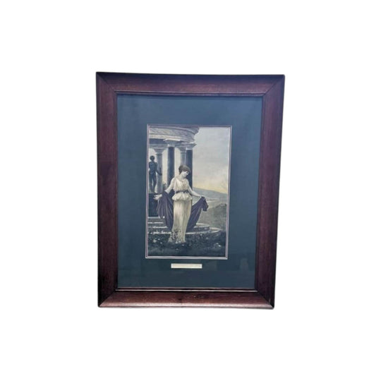 Oak framed print - The temple of art c.1900