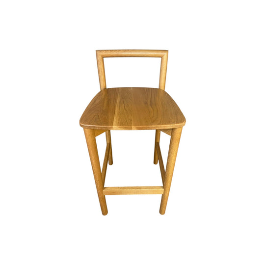 Oak High Back Stool by Didier