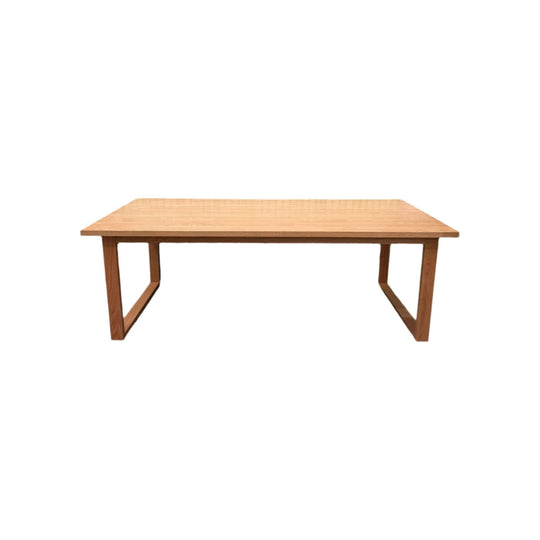 Oak Ski-Leg Dining Table