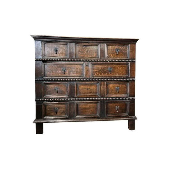 Oak William & Mary chest, C. 1690