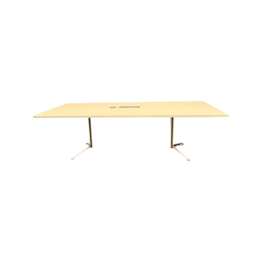 Office Boardroom Meeting Table - 2400x1200mm with Power Box