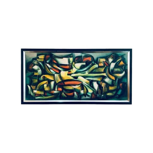 Ojars Bisenieks 'Change Of Seasons' Abstract Oil on Board, circa 1972