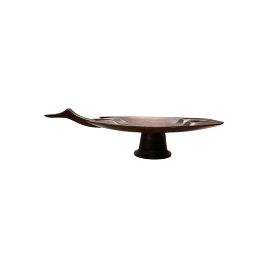 OLD FIJIAN YAQONA DISH PRIEST OIL DISH IN SHAPE OF A BIRD