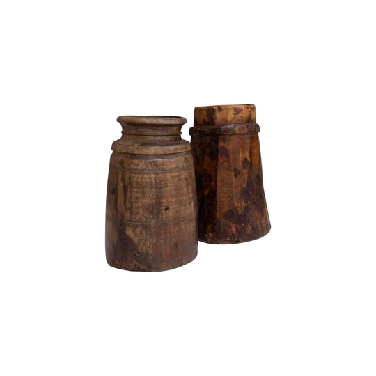 Old Indian Wood Pot