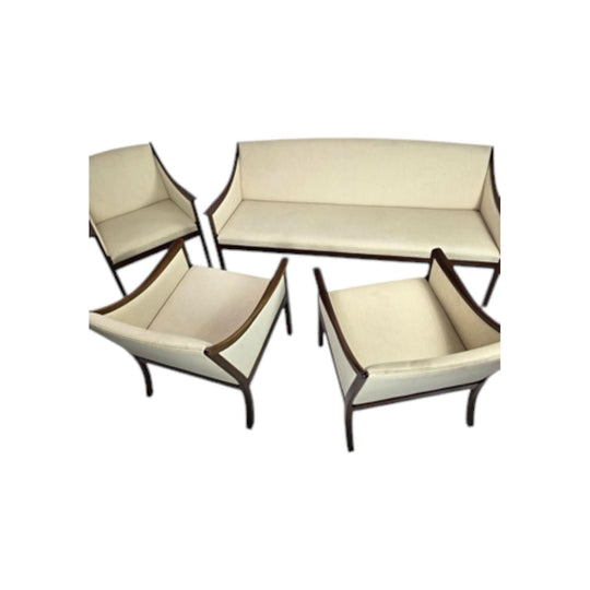 Ole Wanscher Mahogany Sofa And Lounge Chairs