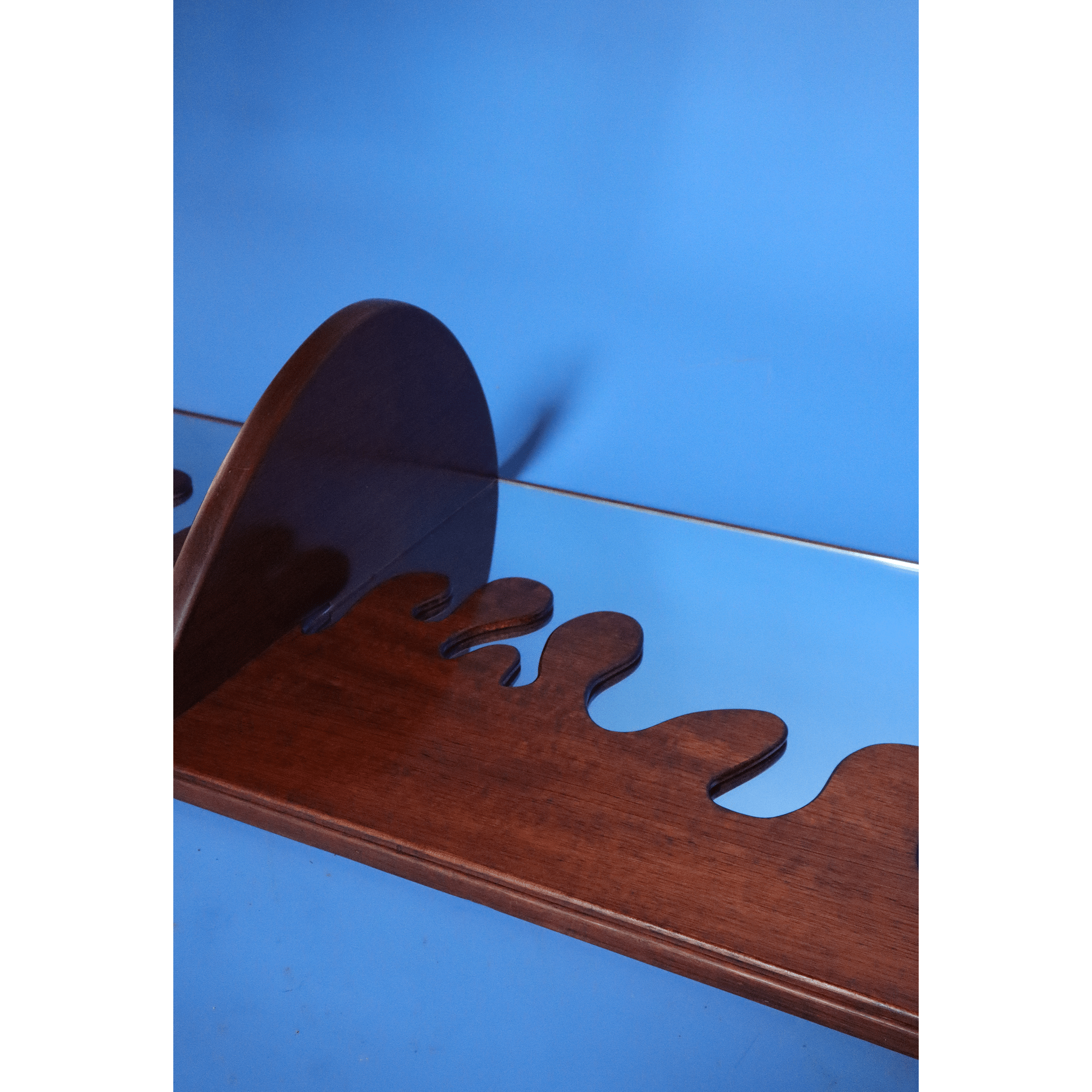 Ondulé Teak Floor Length Mirror | Bazaa | Designer, Vintage and Antique Furniture