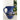 One Tree Hill, Large Pitcher, Australian Pottery Pitcher, Blue with Abstract Decoration - Bazaa