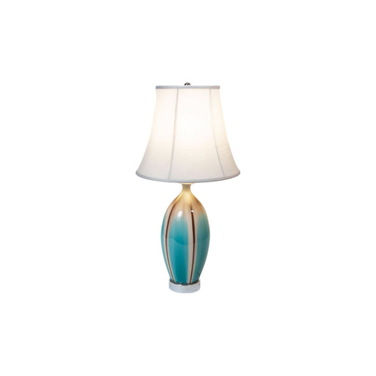 Opal-green porcelain table lamp