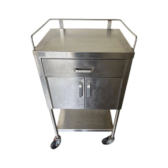 OR-grade Stainless Steel Anesthesia Utility Table
