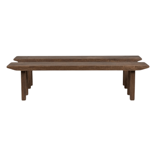 Organic Hand Made Teak Benches