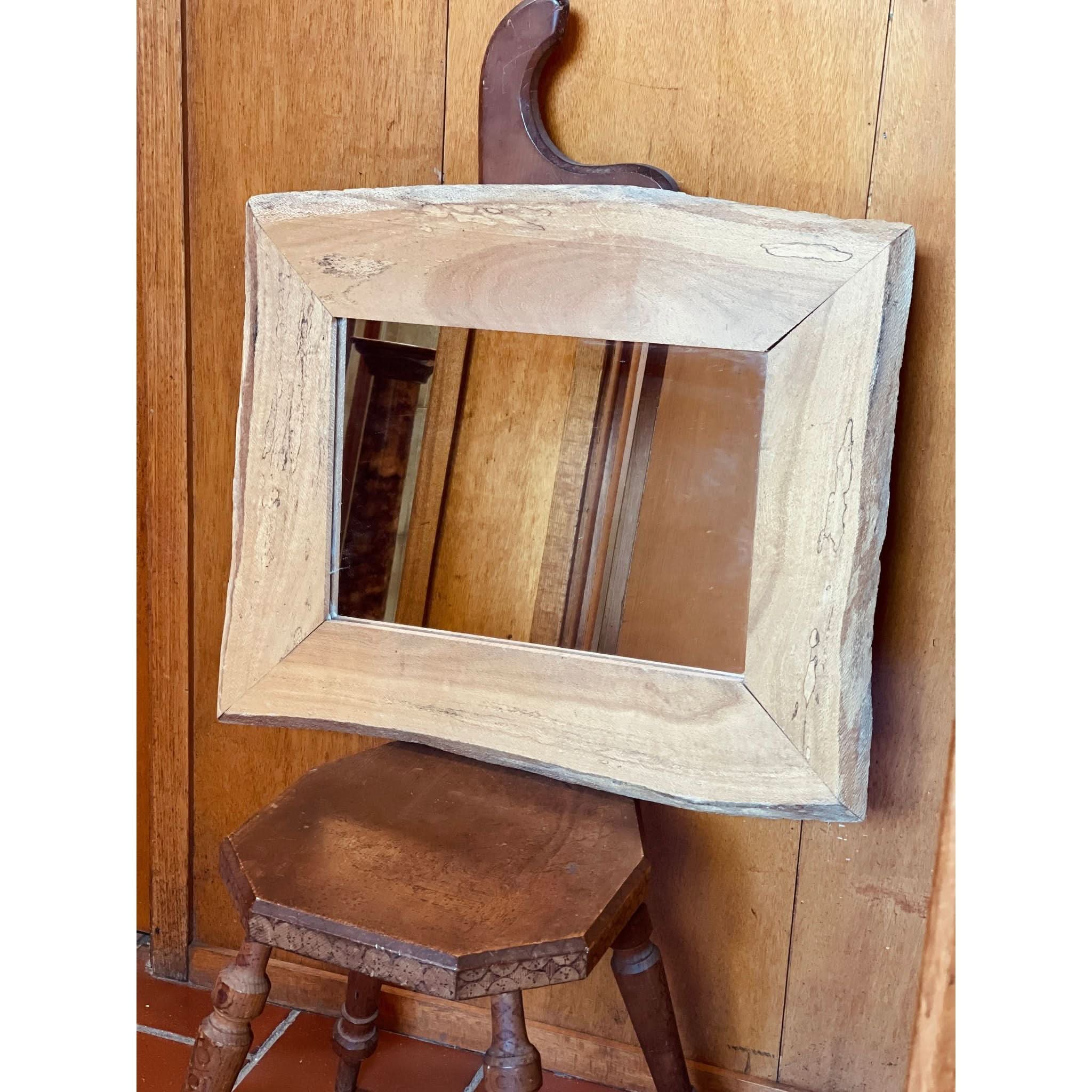 organic timber framed mirror | Bazaa | Designer, Vintage and Antique Furniture