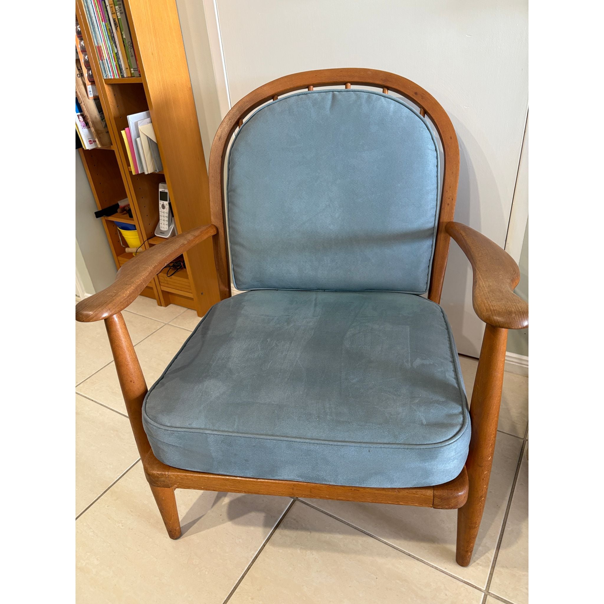 Original 60’s Mid - Century Ercol armchair, Wood as original.￼ | Bazaa | Designer, Vintage and Antique Furniture