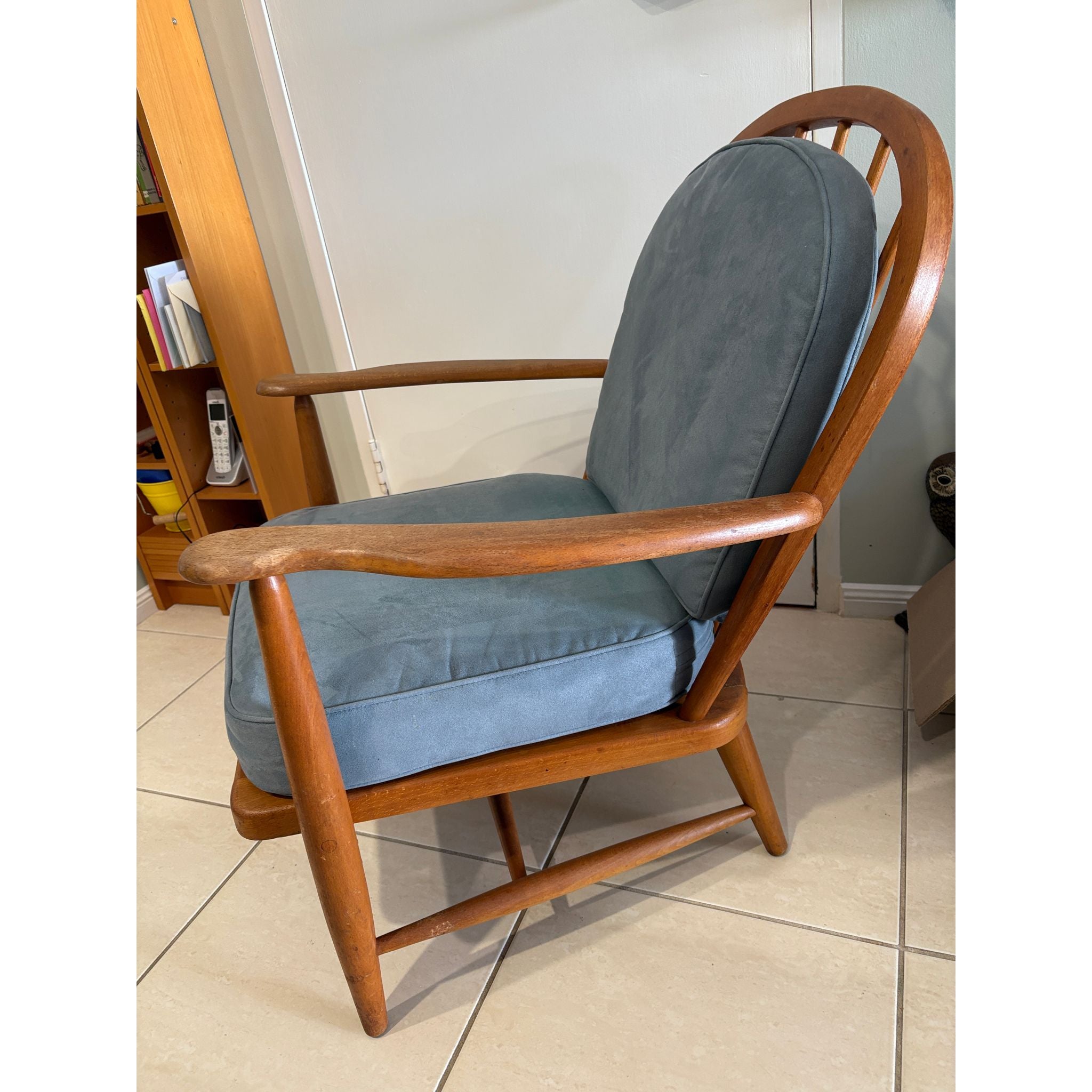 Original 60’s Mid - Century Ercol armchair, Wood as original.￼ | Bazaa | Designer, Vintage and Antique Furniture