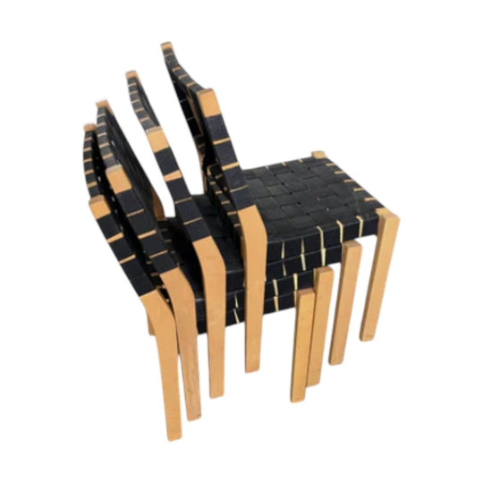 Original Artek Alto 611 webbed chairs
