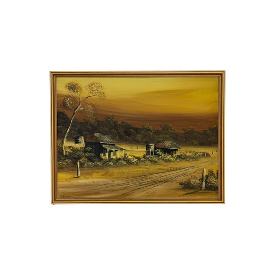 Original Australian Homestead Oil Painting 1982