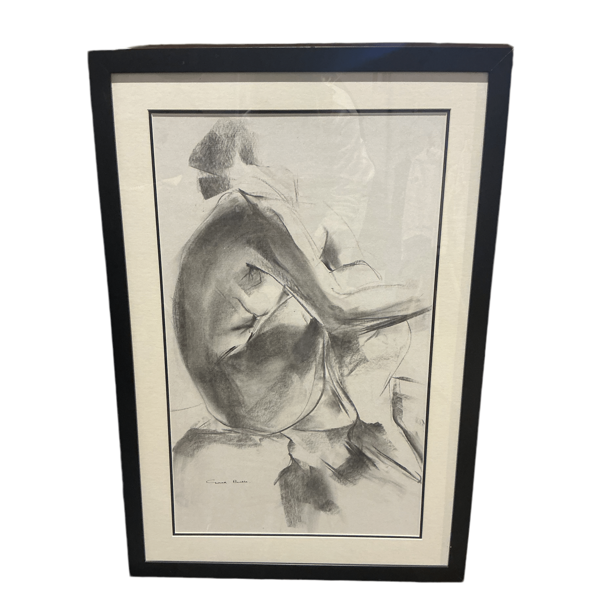 Original Charcoal Nude Artwork | Bazaa | Designer, Vintage and Antique Furniture