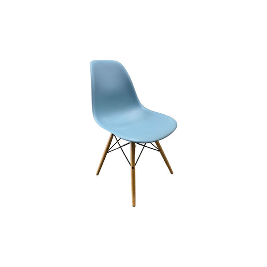 Original Eames Moulded Plastic Side Chair Dowel - Aqua Sky