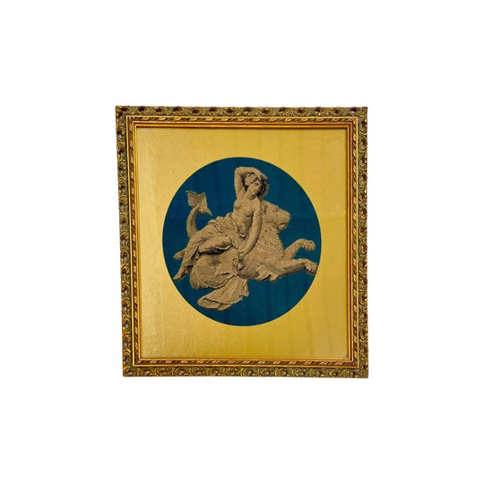 Original Hand Embroidered Tapestry " The Day"