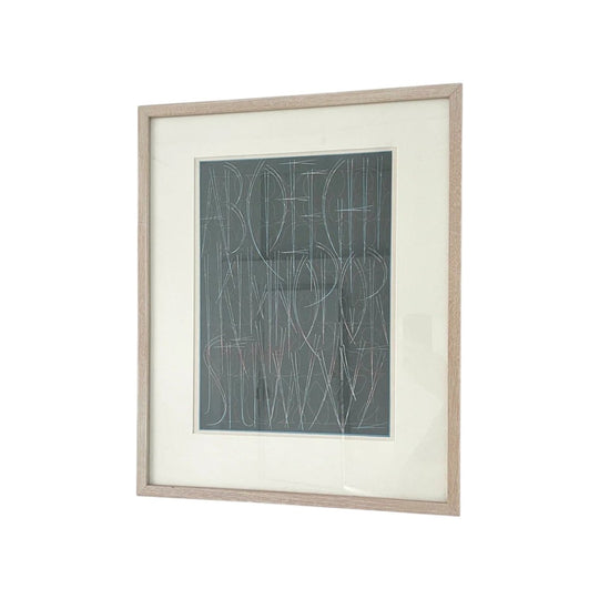Original Typographic Lithograph
