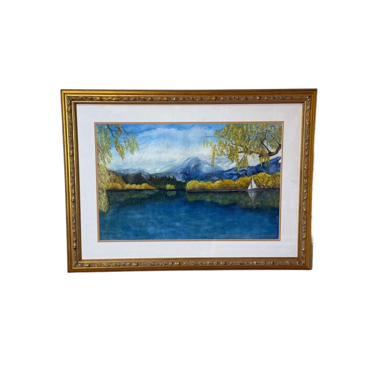 Original Watercolor on Paper - Autumn in New Zealand | Bazaa | Designer, Vintage and Antique Furniture