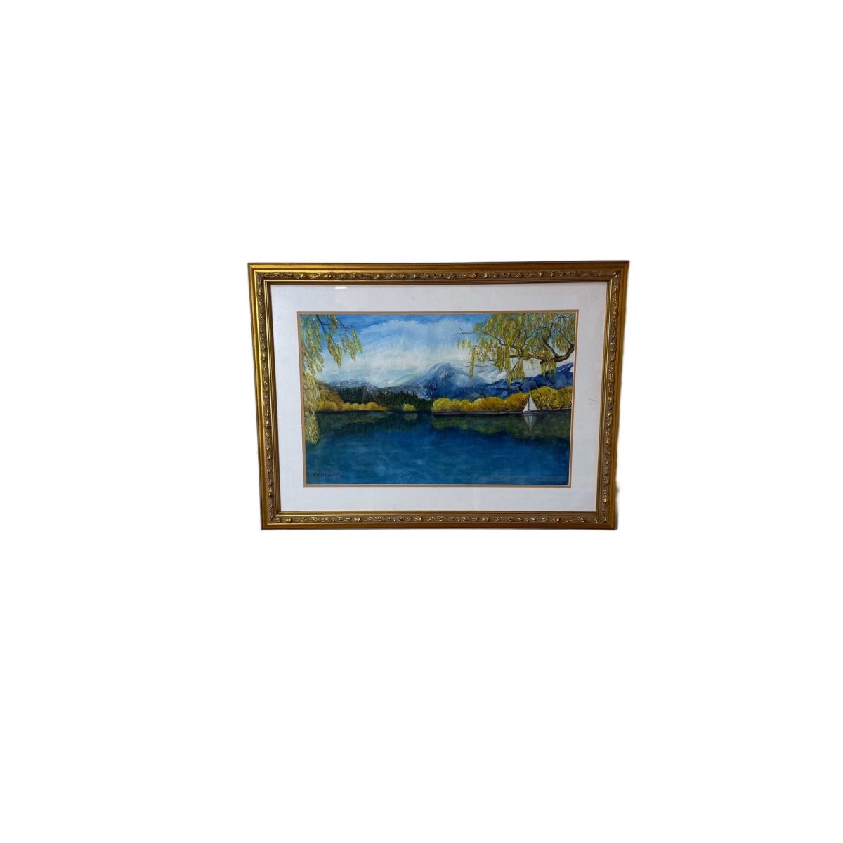 Original Watercolor on Paper - Autumn in New Zealand | Bazaa | Designer, Vintage and Antique Furniture