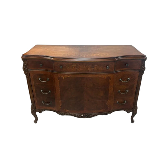 Ornate  European Walnut Sideboard