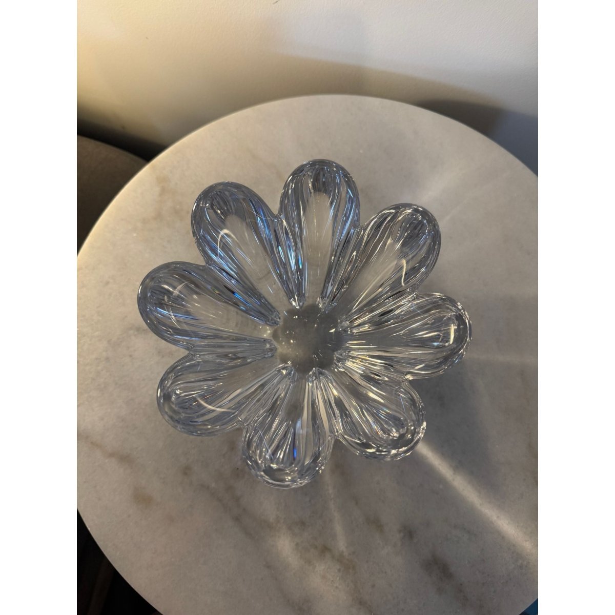 Orrefors Glasbruk Sweden ‘Mayflower’ Lead Crystal Bowl by Jan Johansson, Pattern 4789/11 — Eight‑Petal Lily Form | Bazaa | Designer, Vintage and Antique Furniture