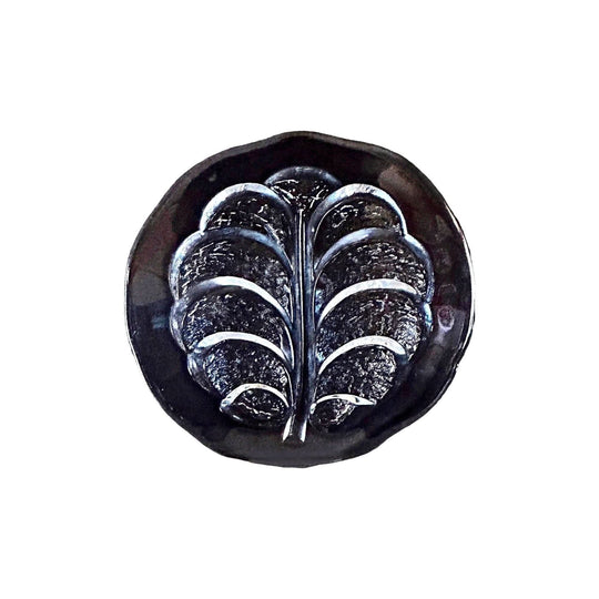 Orrefors Sweden Lars Hellsten Tree of Life large vintage 1980s clear glass 31.5cm cheese, serving platter