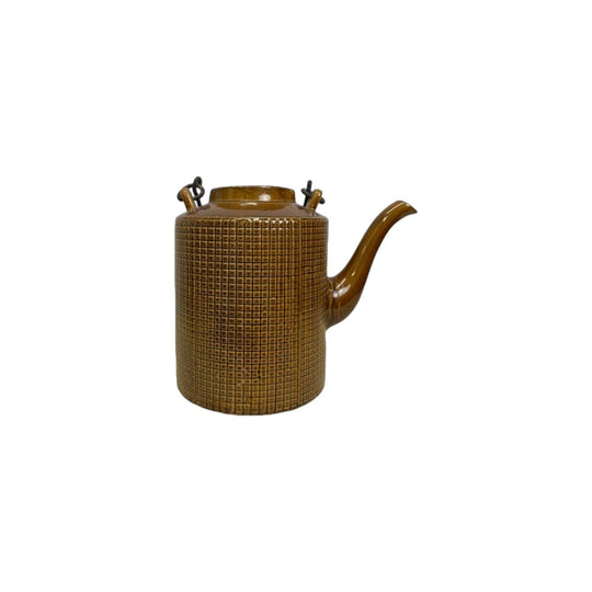 Oversized Ceramic Teapot with Wire Handle
