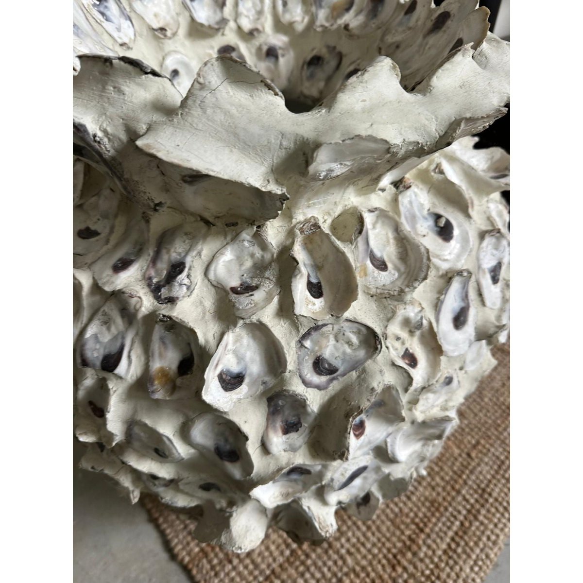 Oyster Shell Urn Coastal Sculptural Vase Mediterranean Decor | Bazaa | Designer, Vintage and Antique Furniture