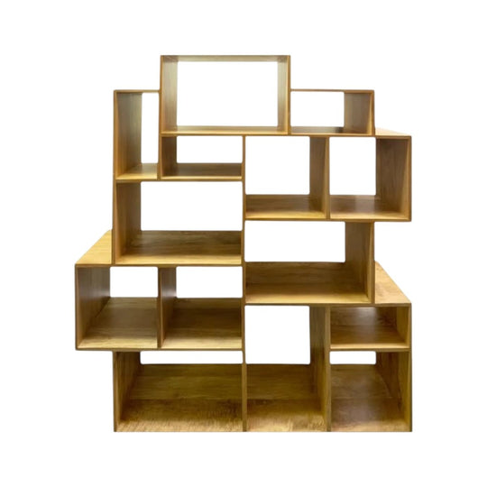 OZ Design 'Porto' Large Bookcase (Solid Mango Wood)