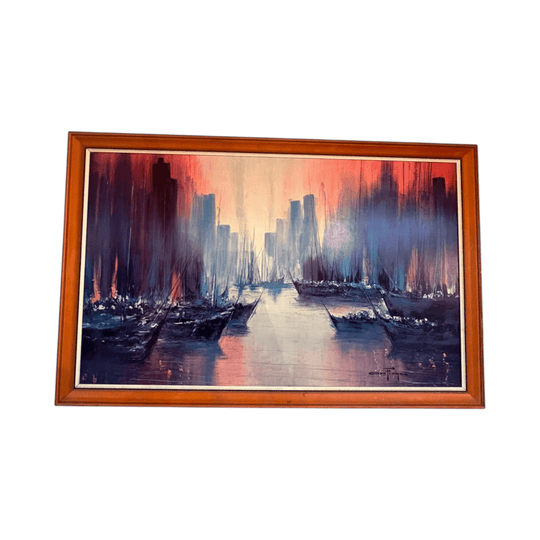 Ozz Franca “Metropolitan Skyline” Framed Print