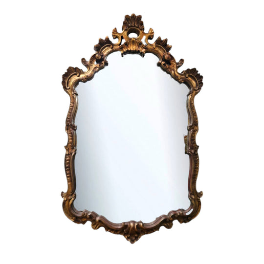 Rococo-Style Italian Gilded Mirror