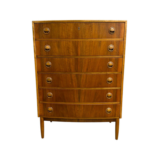Mid Century Danish Kai Kristiansen Tallboy Chest Of Drawers Restored*